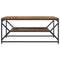 vidaXL Coffee Table Old wood 90 x 50 x 40 cm Engineered wood and steel