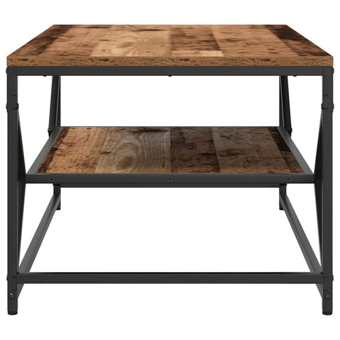 vidaXL Coffee Table Old wood 90 x 50 x 40 cm Engineered wood and steel