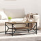 vidaXL Coffee Table Artisan oak 90 x 50 x 40 cm