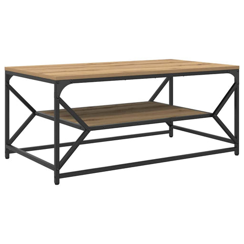 vidaXL Coffee Table Artisan oak 90 x 50 x 40 cm