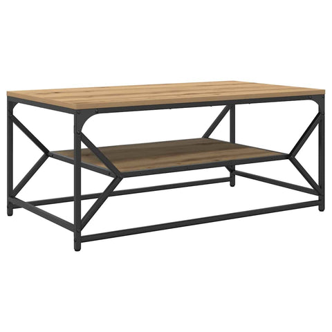 vidaXL Coffee Table Artisan oak 90 x 50 x 40 cm
