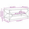 vidaXL Coffee Table Artisan oak 90 x 50 x 40 cm