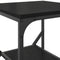 vidaXL Side Table Black Oak 41x40x60 cm Engineered Wood