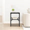 vidaXL Side Table Black Oak 41x40x60 cm Engineered Wood