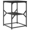 vidaXL Side Table Black Oak 41x40x60 cm Engineered Wood