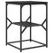 vidaXL Side Table Black Oak 41x40x60 cm Engineered Wood