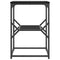 vidaXL Side Table Black Oak 41x40x60 cm Engineered Wood