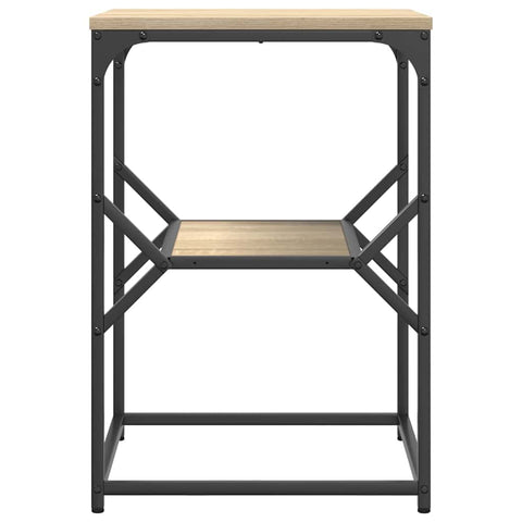 vidaXL Side Table Sonoma oak 41 x 40 x 60 cm Engineered wood and steel