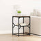 vidaXL Side Table Smoked Oak 41x40x60 cm Engineered Wood