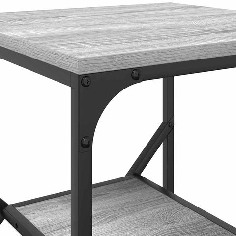 vidaXL Side Table Grey sonoma 41 x 40 x 60 cm