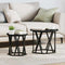 vidaXL Coffee Table Black Oak Engineered wood Standard
