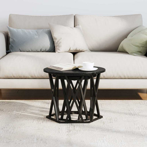 vidaXL Coffee Table Black Oak Engineered wood Standard