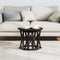 vidaXL Coffee Table Black Oak Engineered wood Standard