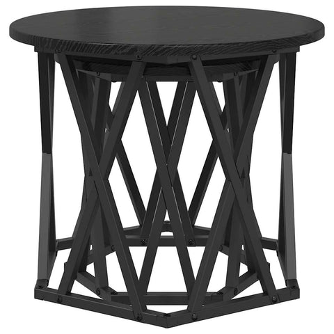 vidaXL Coffee Table Black Oak Engineered wood Standard