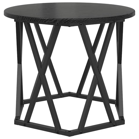 vidaXL Coffee Table Black Oak Engineered wood Standard