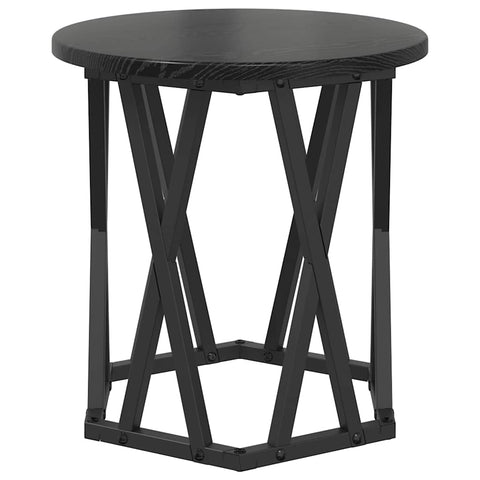 vidaXL Coffee Table Black Oak Engineered wood Standard