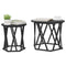 vidaXL Coffee Table Black Oak Engineered wood Standard