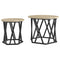 vidaXL Nesting Side Tables 2 pcs Sonoma Oak Engineered Wood