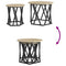 vidaXL Nesting Side Tables 2 pcs Sonoma Oak Engineered Wood