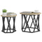 vidaXL Nesting Side Tables 2 pcs Sonoma Oak Engineered Wood