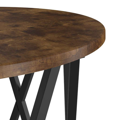 vidaXL Coffee Table Smoked oak Solid Acacia wood Medium