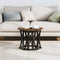 vidaXL Coffee Table Smoked oak Solid Acacia wood Medium