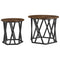 vidaXL Coffee Table Smoked oak Solid Acacia wood Medium