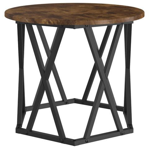 vidaXL Coffee Table Smoked oak Solid Acacia wood Medium