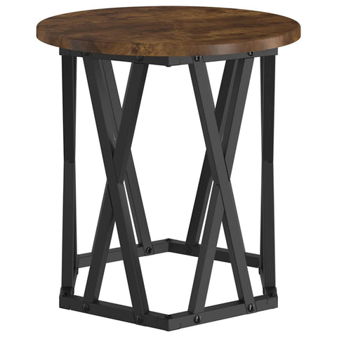 vidaXL Coffee Table Smoked oak Solid Acacia wood Medium