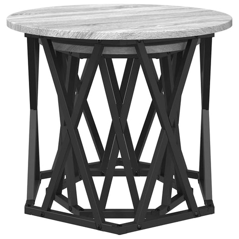vidaXL Nesting Side Tables 2 pcs Grey Sonoma Engineered Wood