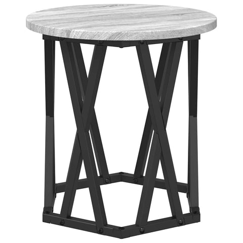 vidaXL Nesting Side Tables 2 pcs Grey Sonoma Engineered Wood