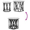 vidaXL Nesting Side Tables 2 pcs Grey Sonoma Engineered Wood