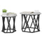 vidaXL Nesting Side Tables 2 pcs Grey Sonoma Engineered Wood