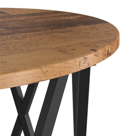 vidaXL Nesting Side Tables (Set of 2) - Rustic Wood Look, Made of Engineered Wood