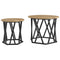 vidaXL Nesting Side Tables 2 pcs Artisan Oak Engineered Wood