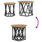 vidaXL Nesting Side Tables 2 pcs Artisan Oak Engineered Wood