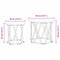 vidaXL Nesting Side Tables 2 pcs Artisan Oak Engineered Wood