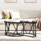 vidaXL Black Oak Coffee Table 80x80x42 cm Made of Engineered Wood