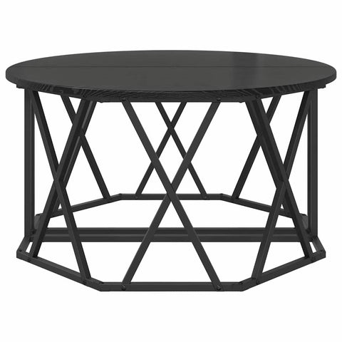 vidaXL Black Oak Coffee Table 80x80x42 cm Made of Engineered Wood