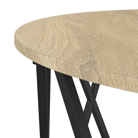 vidaXL Coffee Table Sonoma Oak Engineered Wood 80 x 80 x 42 cm