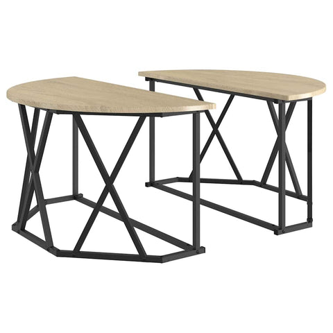 vidaXL Coffee Table Sonoma Oak Engineered Wood 80 x 80 x 42 cm