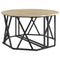 vidaXL Coffee Table Sonoma Oak Engineered Wood 80 x 80 x 42 cm