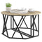 vidaXL Coffee Table Sonoma Oak Engineered Wood 80 x 80 x 42 cm