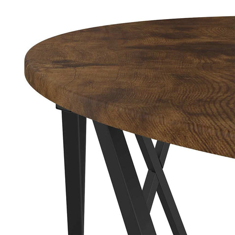 vidaXL Coffee Table - Smoked Oak, 80x80x42 cm, Made from Engineered Wood