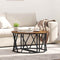 vidaXL Coffee Table - Smoked Oak, 80x80x42 cm, Made from Engineered Wood