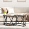 vidaXL Coffee Table - Smoked Oak, 80x80x42 cm, Made from Engineered Wood