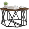 vidaXL Coffee Table - Smoked Oak, 80x80x42 cm, Made from Engineered Wood
