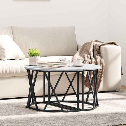 vidaXL Grey Sonoma Coffee Table 80x80x42 cm Made from Engineered Wood