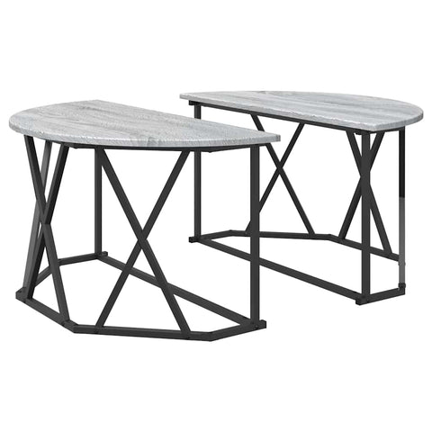 vidaXL Grey Sonoma Coffee Table 80x80x42 cm Made from Engineered Wood