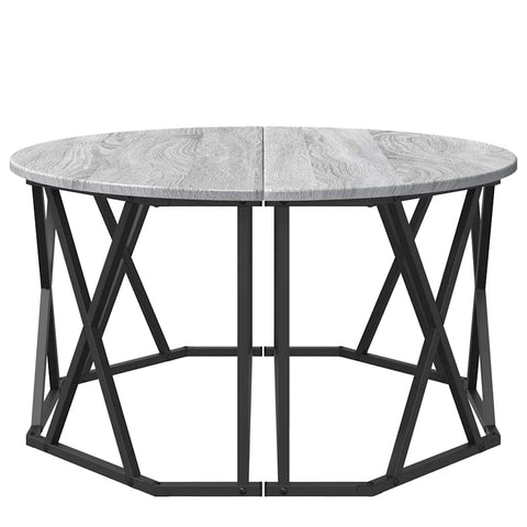 vidaXL Grey Sonoma Coffee Table 80x80x42 cm Made from Engineered Wood